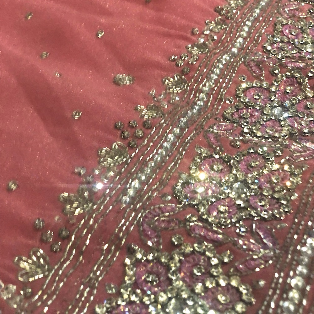 Pink Diamond Saree & Designer Blouse